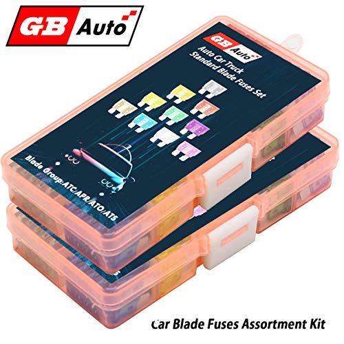 GBAuto Blade Car Fuses Assortment Kit 230PCS –Standard & Mini (2A/3A/5A/7.5A/10A/15A/20A/25A/30A/35A) ATO/APR / ATC Fuse Car Kit Assorted Auto Truck Boat Truck SUV Automotive Replacement Fuses Puller