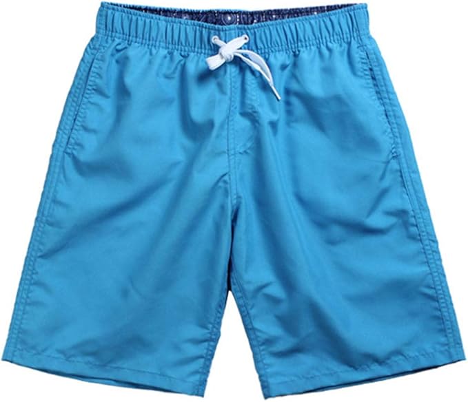 JESSIVO Mens Swim Trunks Solid Quick Dry Swim Suit Without Mesh Lining