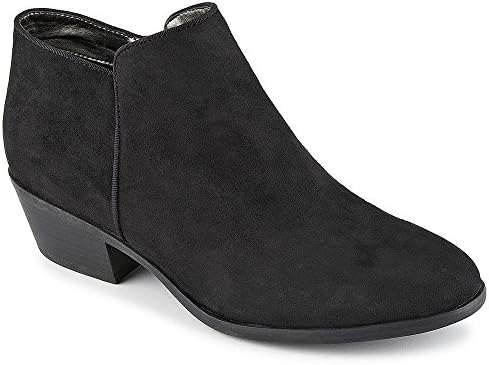 XAPPEAL Womens Stewart Low Heel Ankle Cut Bootie Shoes, Black, US 10