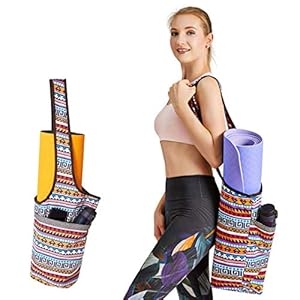 Perfekt Yoga Mat Bag Carrier with Large Size Pocket and Zipper Pocket, Gym Bag, Fit Most Size Mats