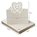 Jypc 50pcs Wedding Party Table Name Place Cards Favor Decor Love Heart Laser Cut Design (White)
