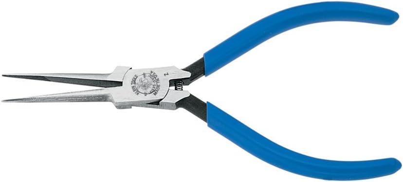Klein Tools 5" Long Needle-Nose Pliers Extra Slim D335-51/2C - Midget Klein Flush Cuts - 
