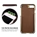 Pierre Cardin iPhone 8 Leather Case / iPhone 7 Case Protective Slim fit Snap On Hard Back Cover for iPhone 8 / iPhone 7 Coffee Brown