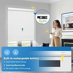 Motorized Blinds with Remote, [Free Solar