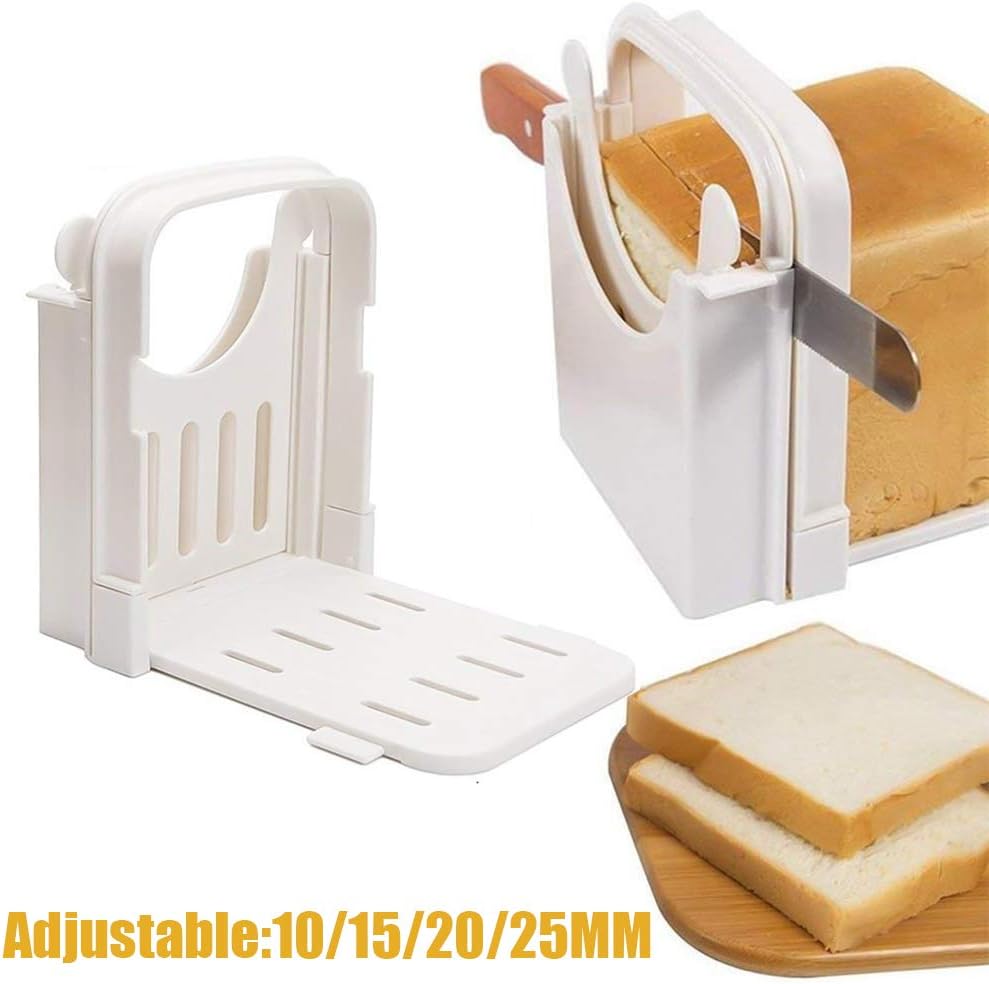 MZY1188 Adjustable Foldable Bread SlicerBread Cutter Loaf Toast Slicer Loaf Cutting Board