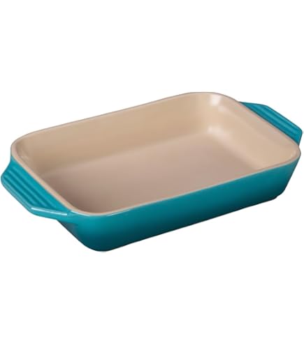 Plat à Four Carré En Grès Bleu - 9x9x2 Pouces - Neuf