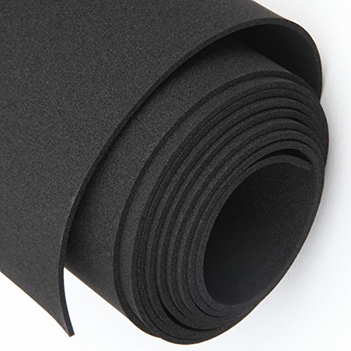 MAGZO Adhesive Rubber Mat 1/16 Inch Thick (.0625”), 12 Inch W x 4.9
