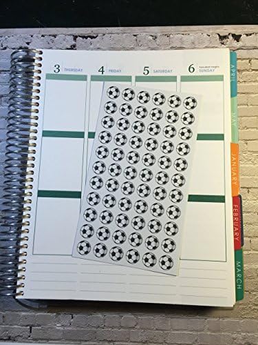 S022 Soccer Die-Cuts (66 Stickers) | Any Planner | Erin Condren | The Happy Planner | Passion Planner