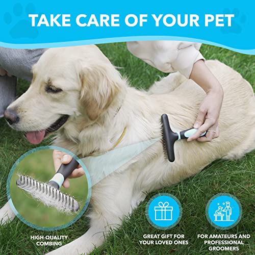 Dog rake deshedding dematting Brush Comb Undercoat rake for Dogs
