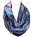 New Fashion Women Blue Rayon Galaxy Space Print Loop Circle Infinity Scarf