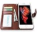 AMOVO Case for iPhone 6 Plus [2 in 1], Vegan Leather 2 in 1 Folio Detachable Wallet Case with Box for iPhone 6 Plus/iPhone 6s Plus case (iPhone 6 Plus/6s Plus(5.5'') Brown)