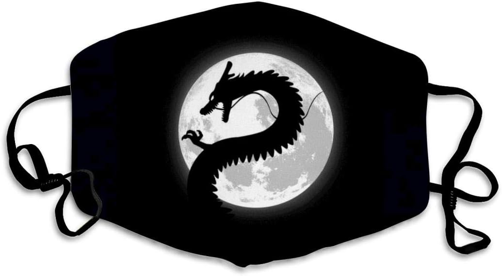 Triciaedcf Unisex Shenron Reusable Anti Dust Funny Halloween Face Mouth Mask, School Halloween Mask for Cycling Camping Travel for Adults Men Women