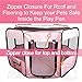 ToysOpoly Pet Playpen 45″ Exercise Puppy Pen Kennel – Best for Dogs and Cats Safe in Their Play-pen While Protecting The Little Kids – Folding Design Easy Storage (Pink)thumb 3