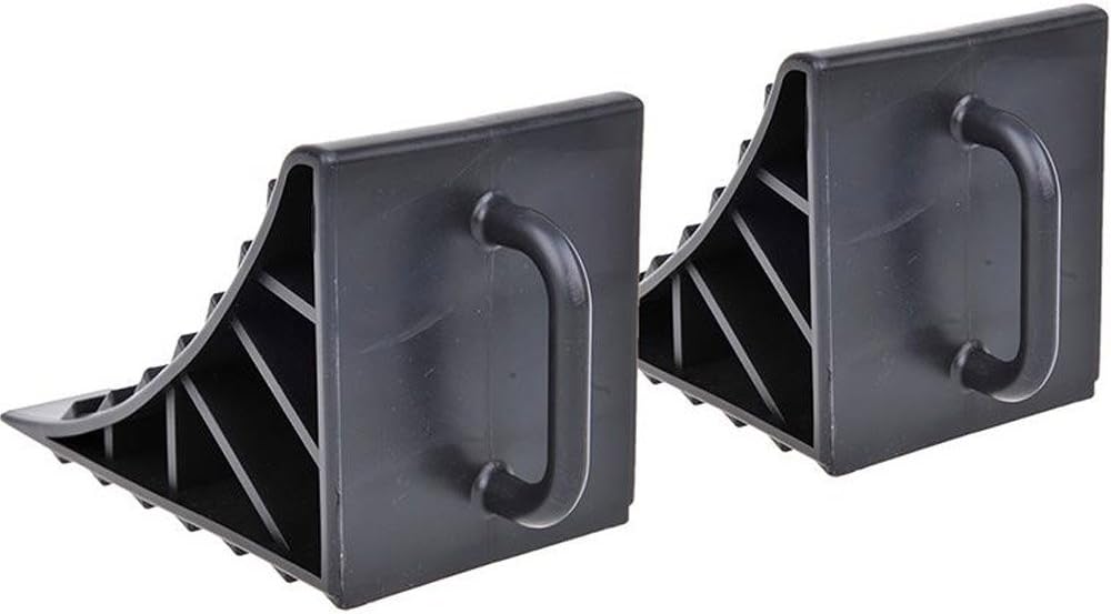 Systafex Kfz Unterlegkeil 2x Radkeil Bremskeil Mit Griff Fur Pkw Anhager Wohnwagen Amazon De Auto