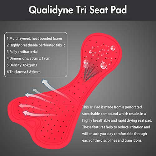 image for qualidyne Triathlon Suits Trisuit Women Duathlon Running Swimming Cycl