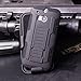 M8 Case, [Victorlan] HTC One M8 Robot Case, Future Armor Premium Belt Clip Holster Kickstand Rugged Hybrid Protective Cover Case For HTC One M8 Black Color