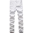 WULFUL Men's Slim Fit Skinny Stretch Comfy Jeans Denim Pants