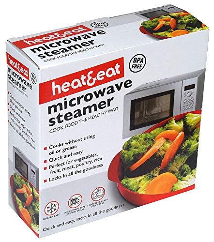 Microwave Steamer Healthy Cooking Quick Fast Vegetables Meats Poultry Fish No Oil Needed! BPA FREE - Thumbnail 2