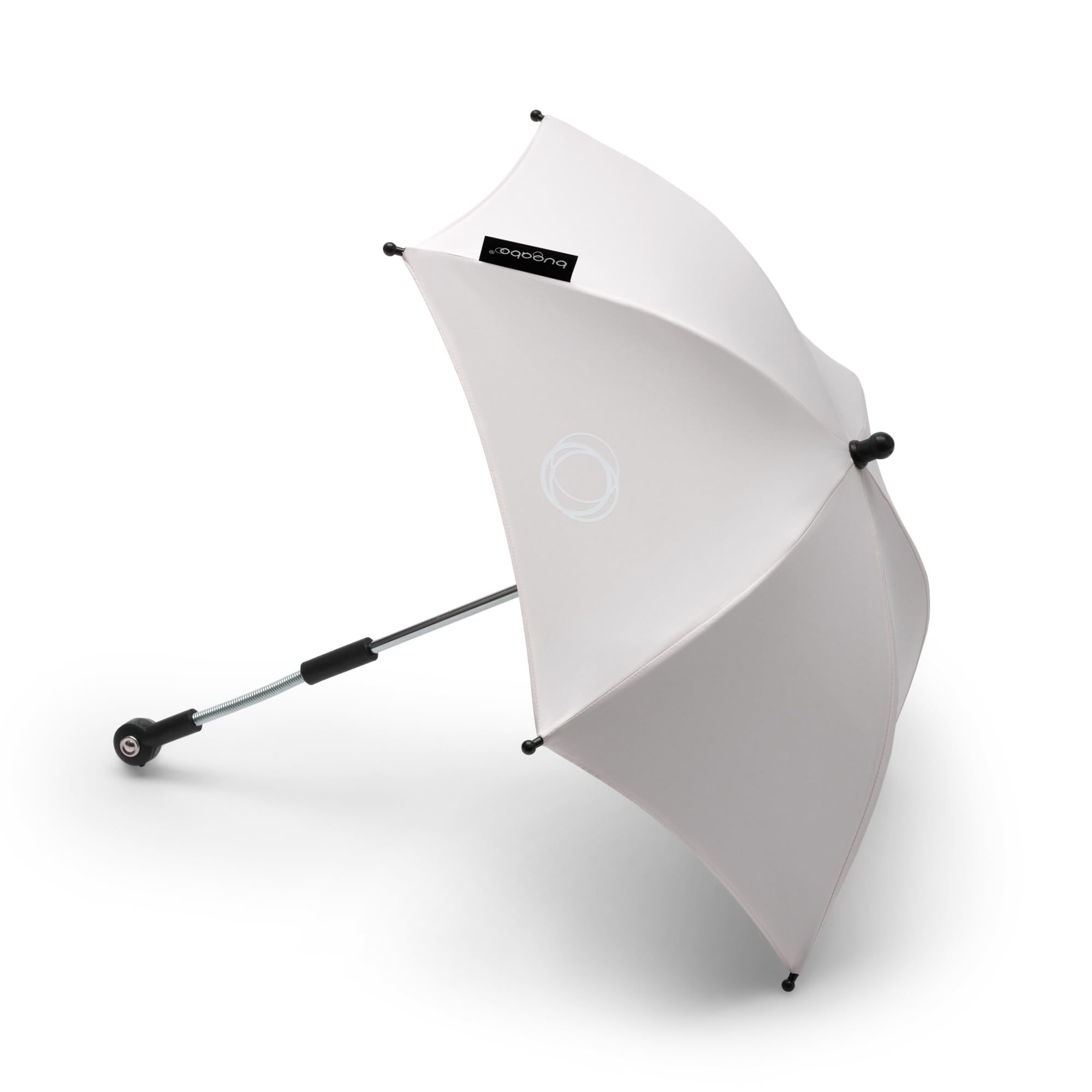 Bugaboo Parasol+, Compatible with All Bugaboo Pushchairs, UPF 50+ Fabric for Optimal Sun Protection, Large Shading Area, One-Click Connection & Easy-Adjust Mechanism, Fresh White โ image 1