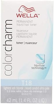 Wella Color Charm Permanent Liquid Hair Toner Lightest Ash