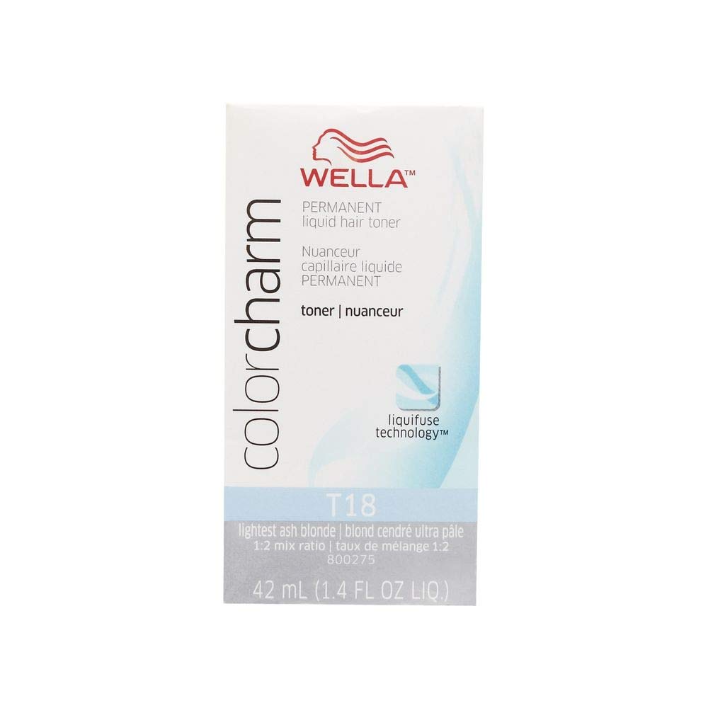 Buy Wella Color Charm Toner T18 Lightest Ash Blonde 1 4 Oz