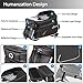 Bike Phone Mount Bag, Bicycle Handlebar Bags, Top Tube Bag, Waterproof Large Capacity Bike Frame Storage Bag, Touch Screen Phone Holder Pouch with Sun Visor for Phone Below 6.5 inch (Bike Bag-A)