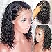 MGHNEED Curly Lace Front Human Hair Wigs With Baby Hair Pre Plucked Short Bob Wigs For Black Women Brazilian Remy Bleached Knots Glueless 13x6 150% Density (lace front wig 150% density, 12 inches)