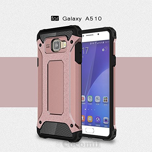 Cocomii Commando Armor Galaxy A5 2016 Case New [Heavy Duty] Premium Tactical Grip Dustproof Shockproof Bumper [Military Defender] Full Body Rugged Cover for Samsung Galaxy A5 2016 (C.Rose Gold)