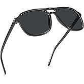 PRIVEL XXL Size Extra Large 160MM Polarized Double Bridge Retro Aviator Sunglasses Big Wide Heads Men UV400 Protection