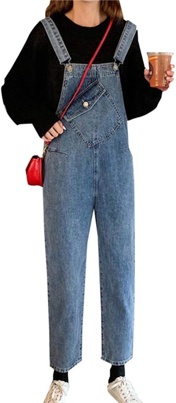 Amazon Mlboss サロペットパンツ レディース オールインワン デニム オーバーオール ジーンズ ゆったり デニムパンツ サロペット カジュアル 可愛い ロングパンツ 秋 オールインワン 通販