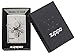 Zippo Butterfly Burst Pocket Lighter, Brushed Chrome