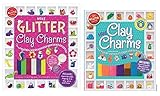 Make Clay Charms and Make Glitter Clay Charms, Set of 2 Books / Kits by Klutz