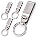 Linwnil Stainless Steel Keyring Security Belt Clip Key Chain,used in sports pants, clothes pockets,belt,Durable Multi-ring Key Holder (4)
