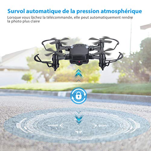 Powerextra Mini Drohne mit Kamera, 3 x Akkus für Anfänger – Mini Drohne faltbar mit Fernbedienung HD Kamera WiFi FPV 2,4… – Bild 7
