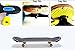 Skateboard Longboard Nose Guard and Tail Guard(Black)