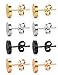 Jstyle 4 Pairs Stainless Steel Stud Earrings for Men Women Ear Piercing 6-8mm