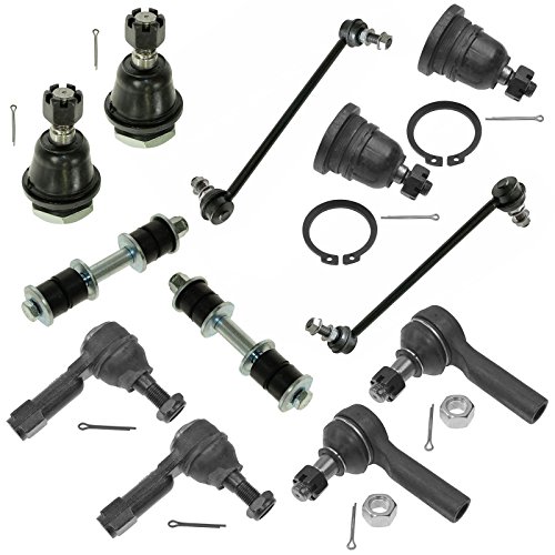 Buy 12 Piece Upper Lower Ball Joints Inner Outer Tie Rod End Sway Bar