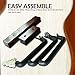 Angled Guitar Hanger Tilt and Display Your Guitar, Ukulele, Bass, Banjo at a Slanted Angle Sideways - Hang for easy access (Dark Stain)