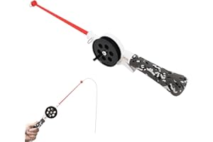 Ice Fishing Rod Short Pole, Kids Fishing Pole Short Section Ice Fishing Rod Integrated Plastic Short Shrimp Fishing Rod Porta