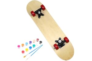 kowaku Kids DIY Skateboard Outdoor Toy, Kids Blank Graffiti Skateboard for Teens Child
