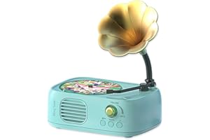 yimido 96 Cards Children Phonograph Early Education Machine Record Player Music Box Storyteller pop Speakers, Birthday Holiday