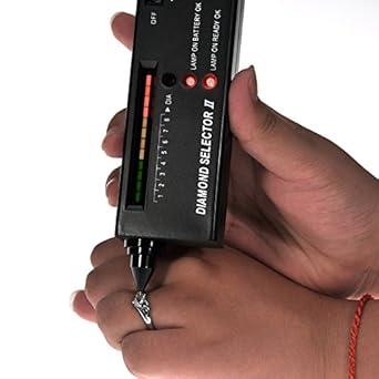 Portable Diamond Gems Tester Gemstone Selector II LED Indicator Accurate Reliable Jewelry Test Tool, Standard Size