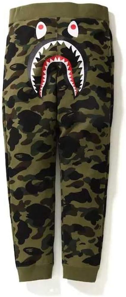 Cool Shark Pants Men Women Stitching Loose Bundle Pants Trousers Couple Camouflage Pants feet Casual Sports Trousers