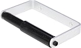 Merriway BH02038 Toilet Paper Roll Holder Aluminium with Black Roller view 1