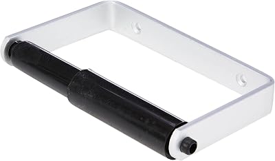 Merriway BH02038 Toilet Paper Roll Holder Aluminium with Black Roller