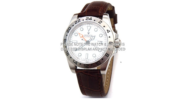 rolex explorer 2 leather