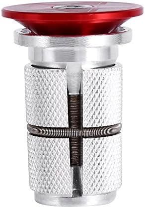 Bike Fork Headset Bicycle Front Fork Headset Top Cap Key Expander Bike Accessory 28.6mm Aluminium Alloy (Red)