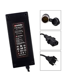 Adaptador conversor universal de CA a DC iSaddle para encendedor de autos, amplificadores, refrigerador de auto, de 110V CA a 12V DC