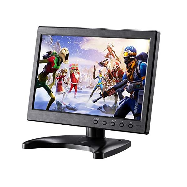 KALESMART 10.1 inch Small Computer Monitor HD 1024x600 with HDMI VGA