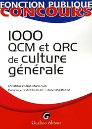 1000 QCM et QRC de culture générale
